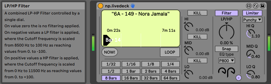 NoraPatches LiveDeck Ableton Live Max 4 Live device for DJ