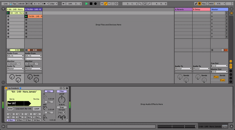 NoraPatches LiveDeck Ableton Live Max 4 Live device for DJ