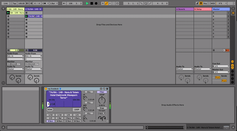 NoraPatches LiveDeck Ableton Live Max 4 Live device for DJ